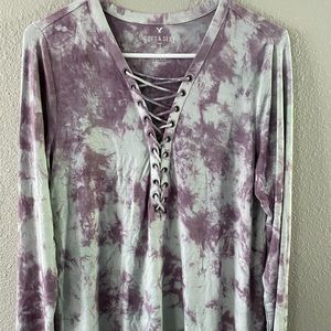 American Eagle Outfitters Soft & Sexy Tye-Dye Shirt - Size Large